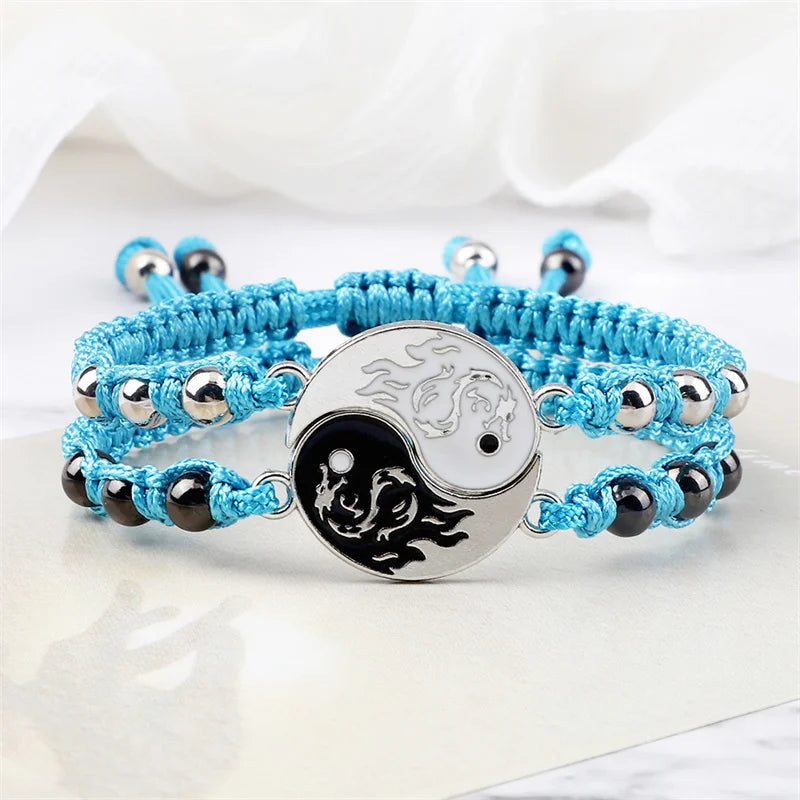 Bracelet Dragon Two Piece Set Yin Yang Jewelry