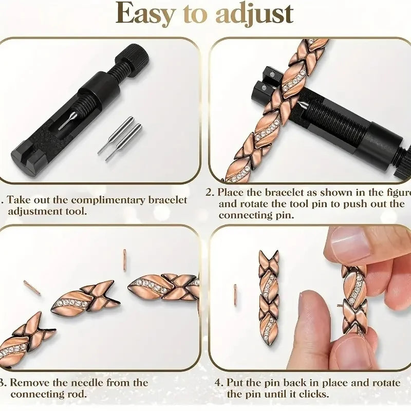 Copper Magnetic Crystal Bracelets Pure Cooper
