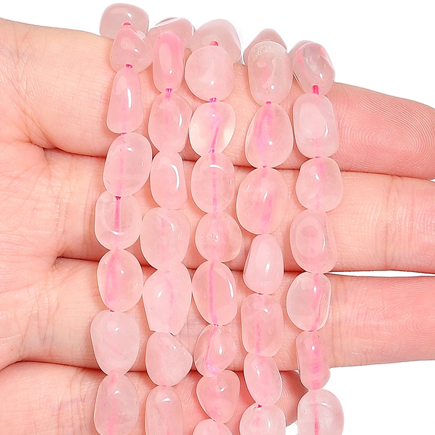 Red Jasper Indian Agate Rose Quartz Beads For Jewelry Making