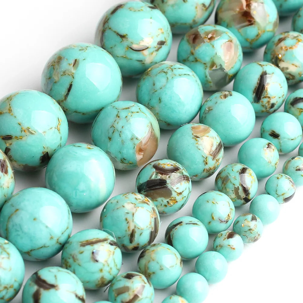 Natural Stone Round Beads Yooperlite Fire Sodalite Loose Spacer Beads