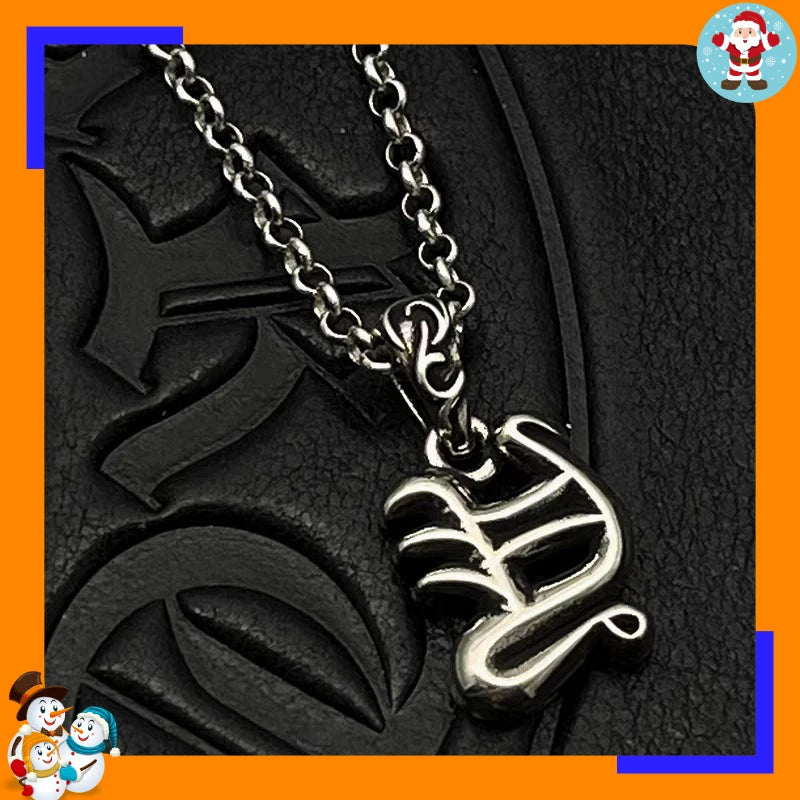 Necklace Pendant Letter Chain Jewelry
