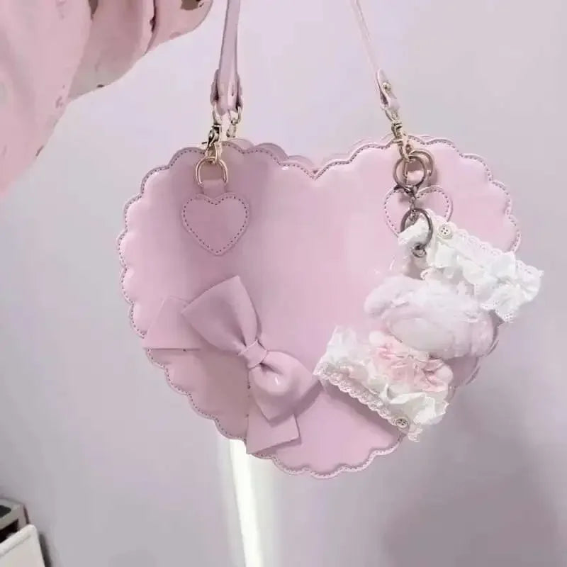 Handbag Bowknot Decor Shoulder