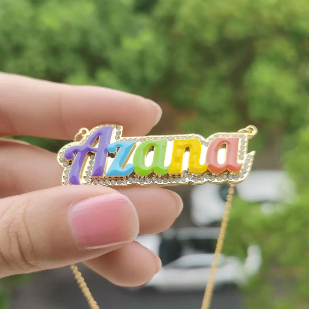 Necklace Rhinestone Stainless Steel Jewelry