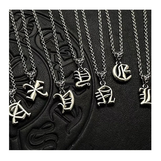 Necklace Pendant Letter Chain Jewelry