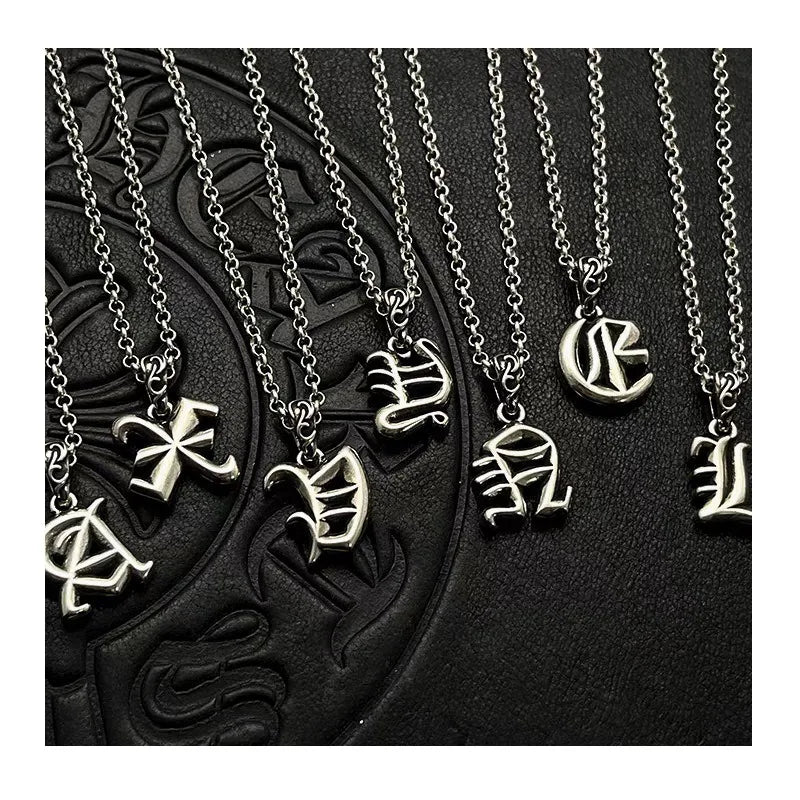 Necklace Pendant Letter Chain Jewelry