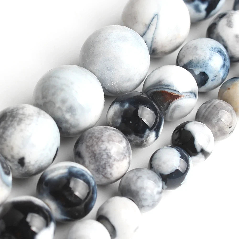 Natural Stone Round Beads Yooperlite Fire Sodalite Loose Spacer Beads