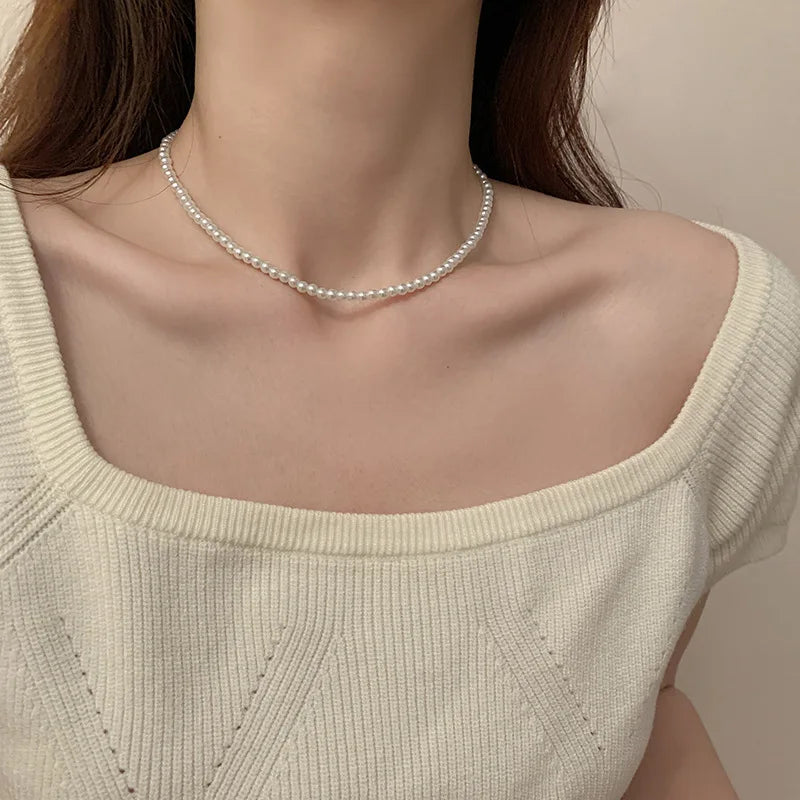 Choker Necklace Pearl
