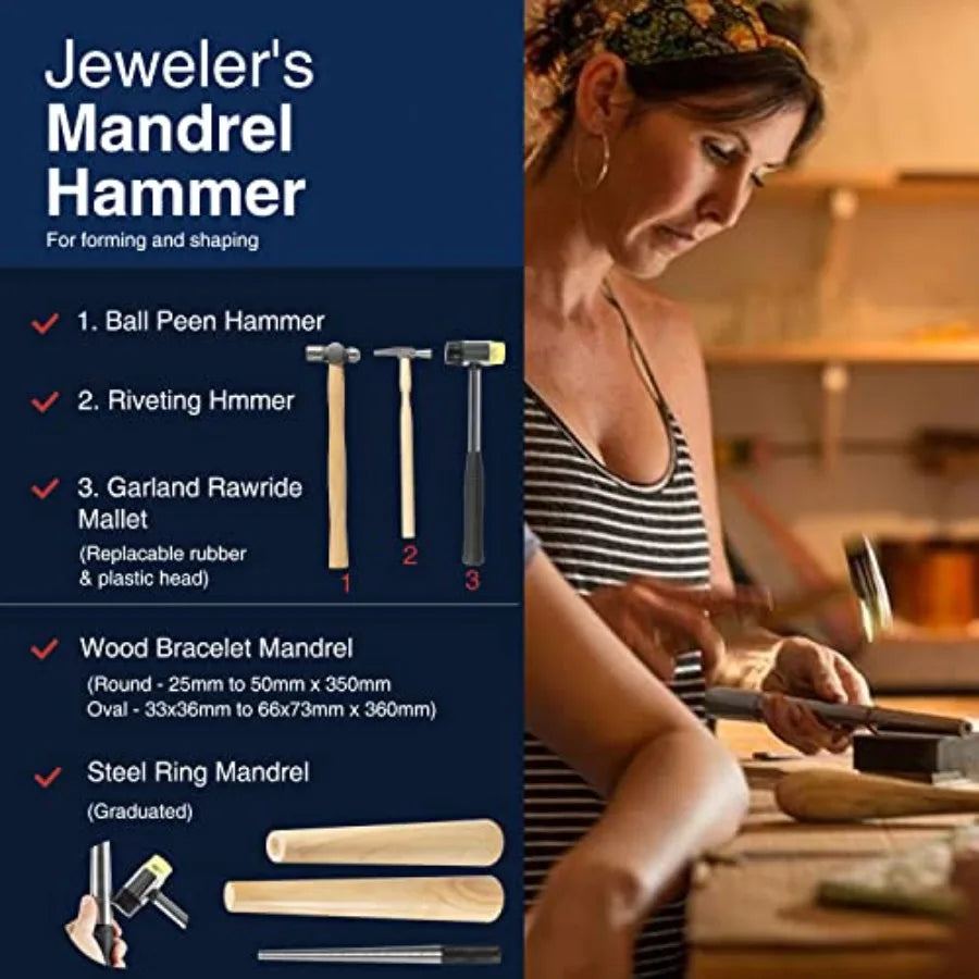 MDNG Beginners Jewelry Making Tool Set Silversmithing Tools