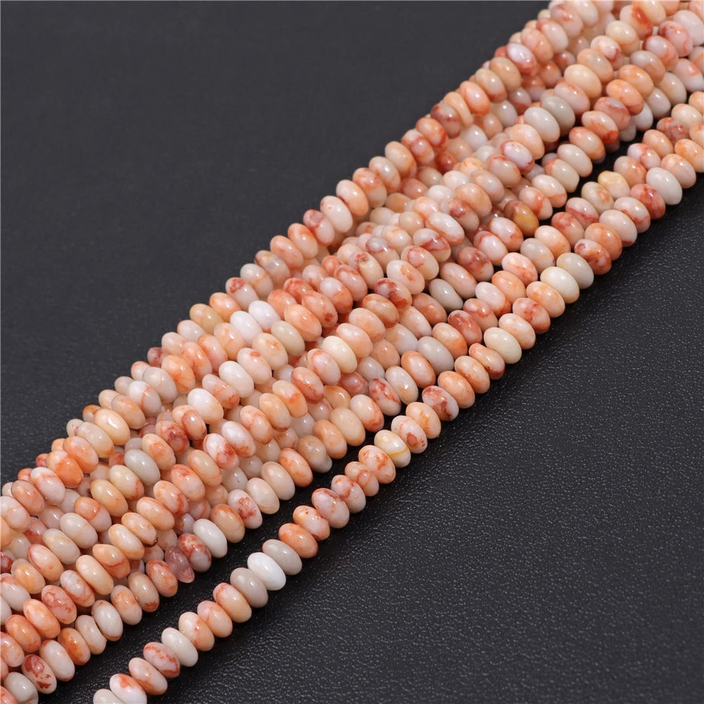 Stone Beads Abacus Round Spacer Beads For Jewelry Making