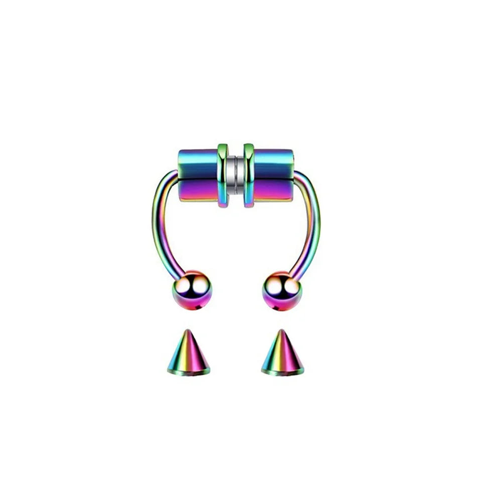 Nose Ring Hoop Magnet Septum Clip Body Jewelry