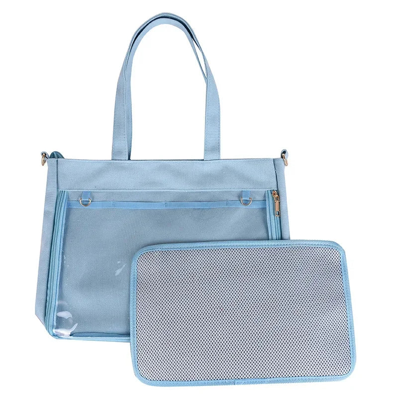 Purse with Transparent Tote