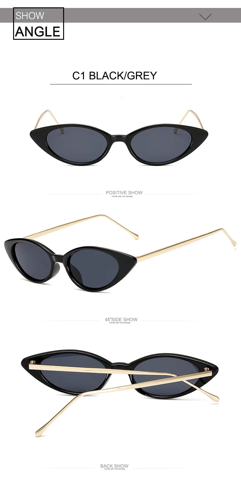 Cat Eye Sunglasses UV400 Trendy Fashion Eyewear