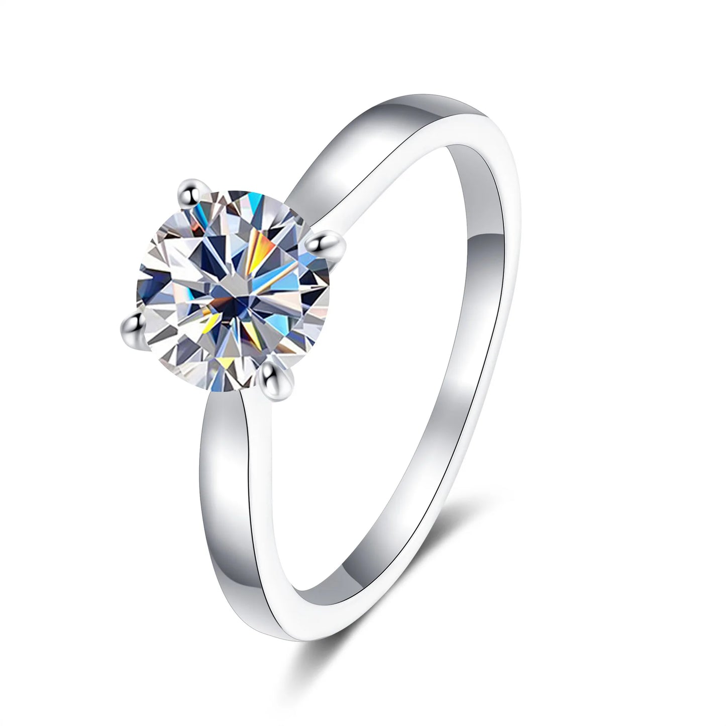 2CT Moissanite Ring in S925 Sterling Silver Ring