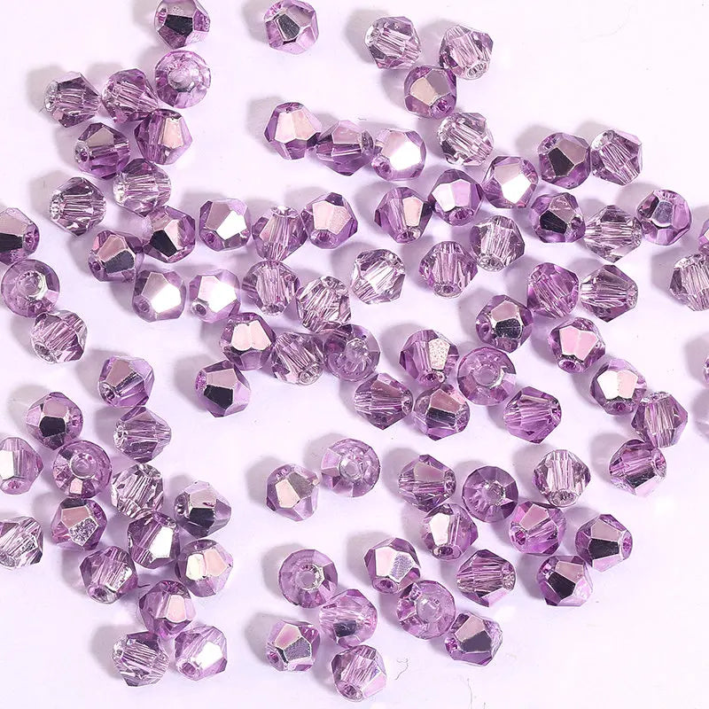 Glass Bicone Beads Faceted Crystal For Jewelry Making