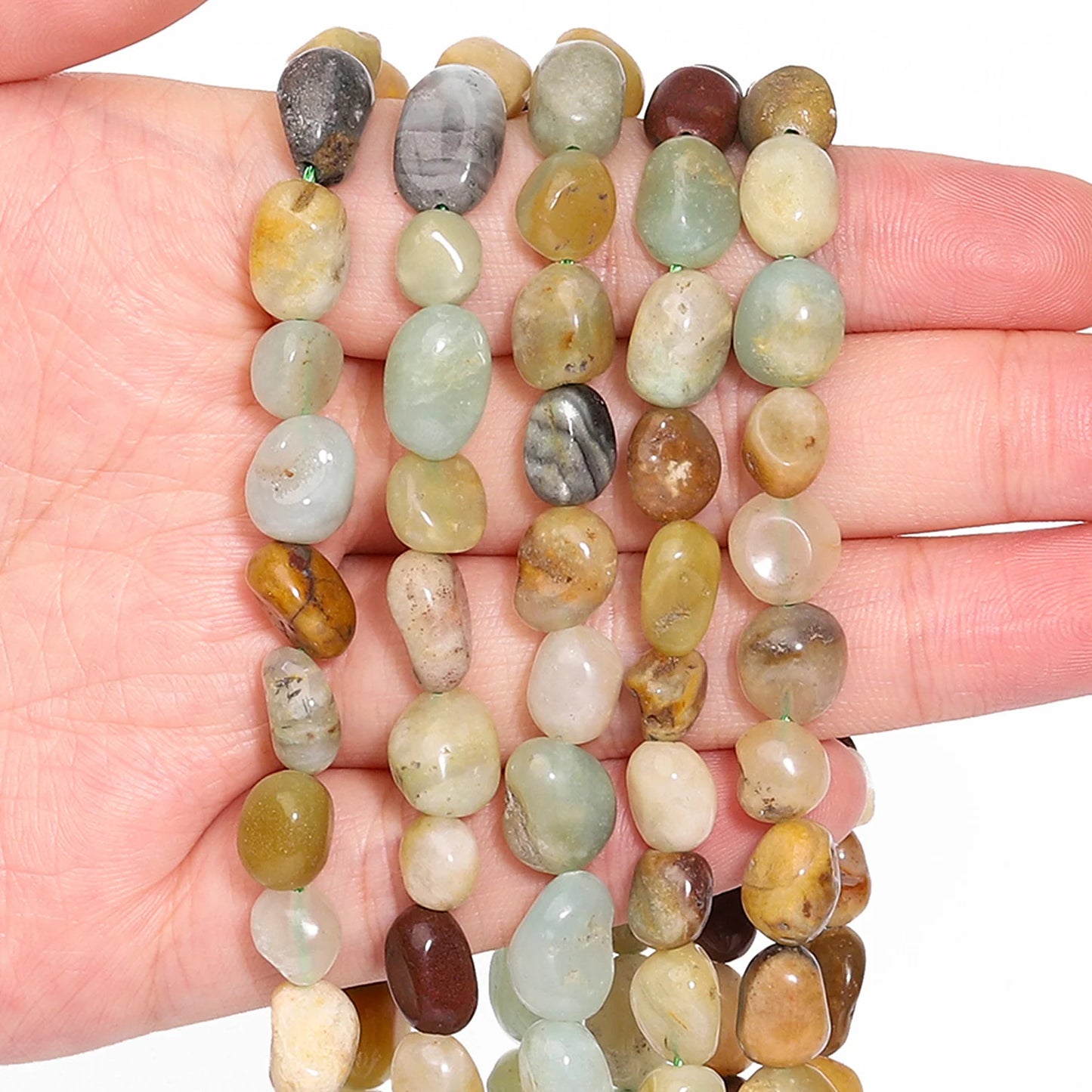Red Jasper Indian Agate Rose Quartz Beads For Jewelry Making