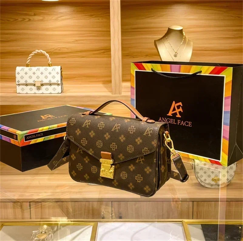 Monogram Floral PVC Shoulder Bag Crossbody Tote Luxury