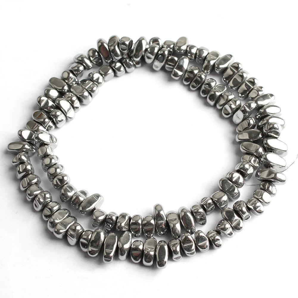 TANANTA Gold Plated Hematite Loose Spacer Beads for Jewelry Making