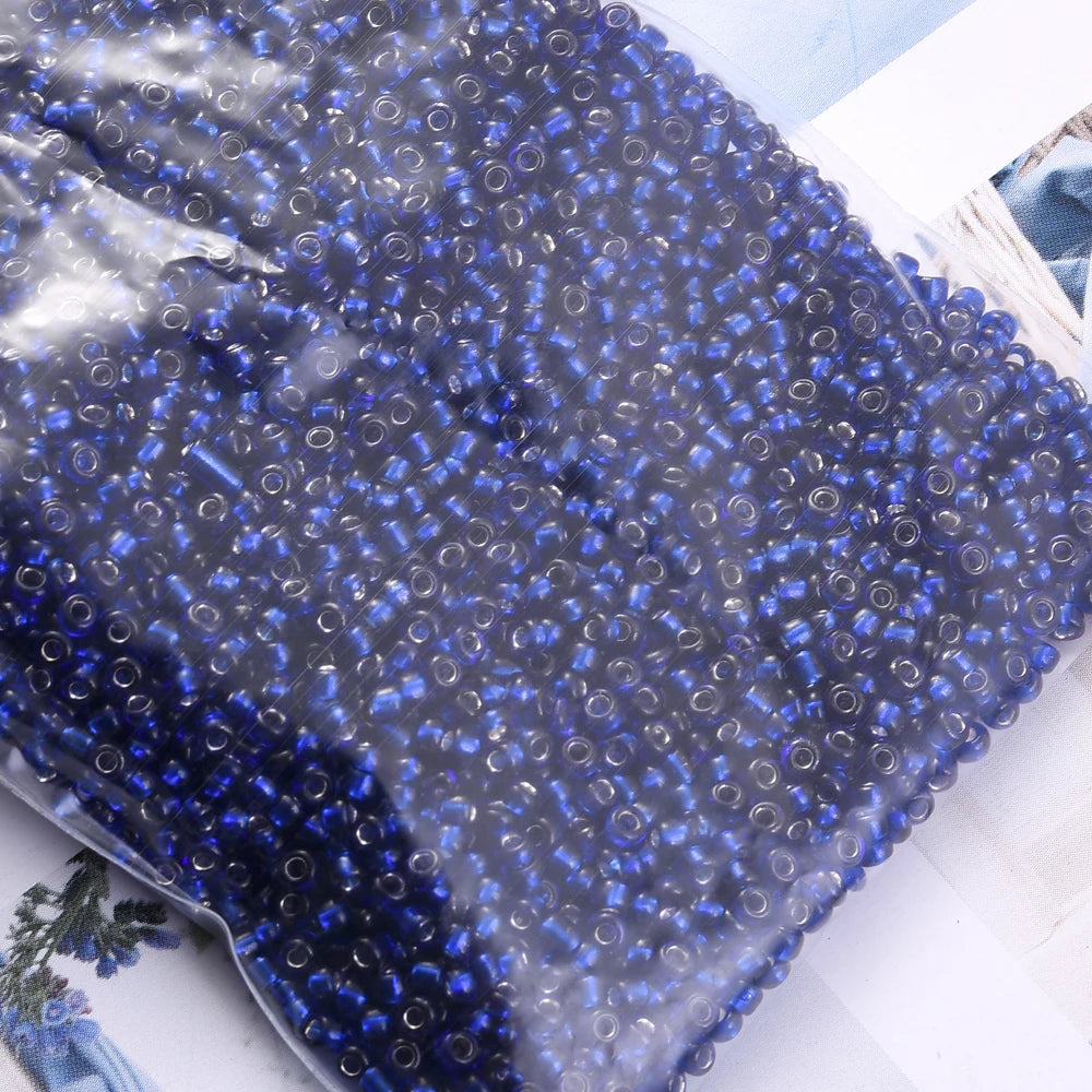 Glass Seed Beads Transparent Spacing Beads For Jewelry Making
