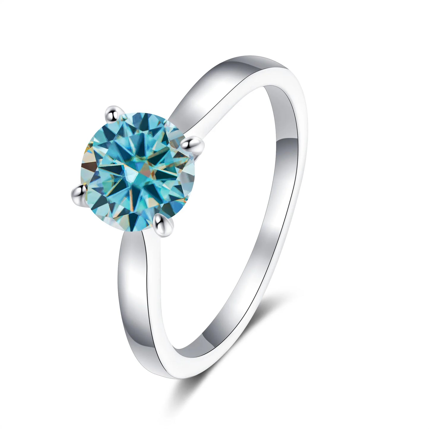 2CT Moissanite Ring in S925 Sterling Silver Ring
