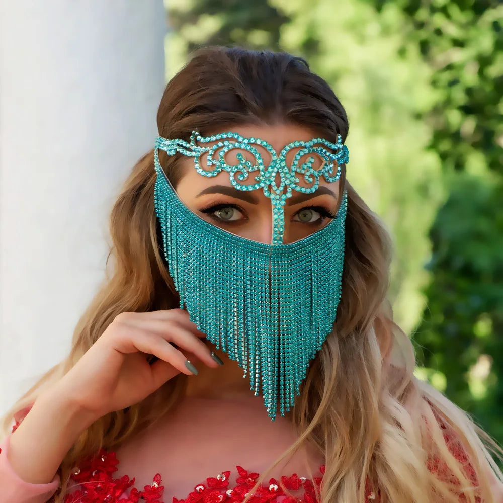 Mask For Masquerade Headwear Veil