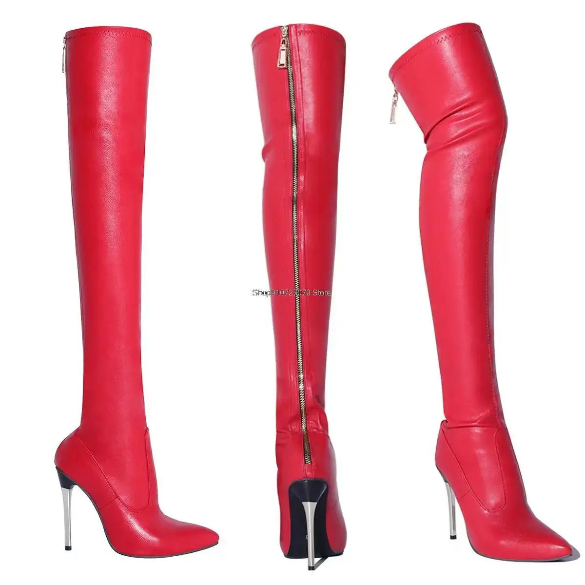 Over The Knee Ladies Heels Large Size Sexy Thigh High