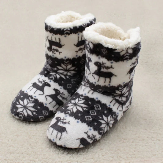 ShengyuziCN Winter Warm Slippers Women Furry Plush Indoor Home Shoes