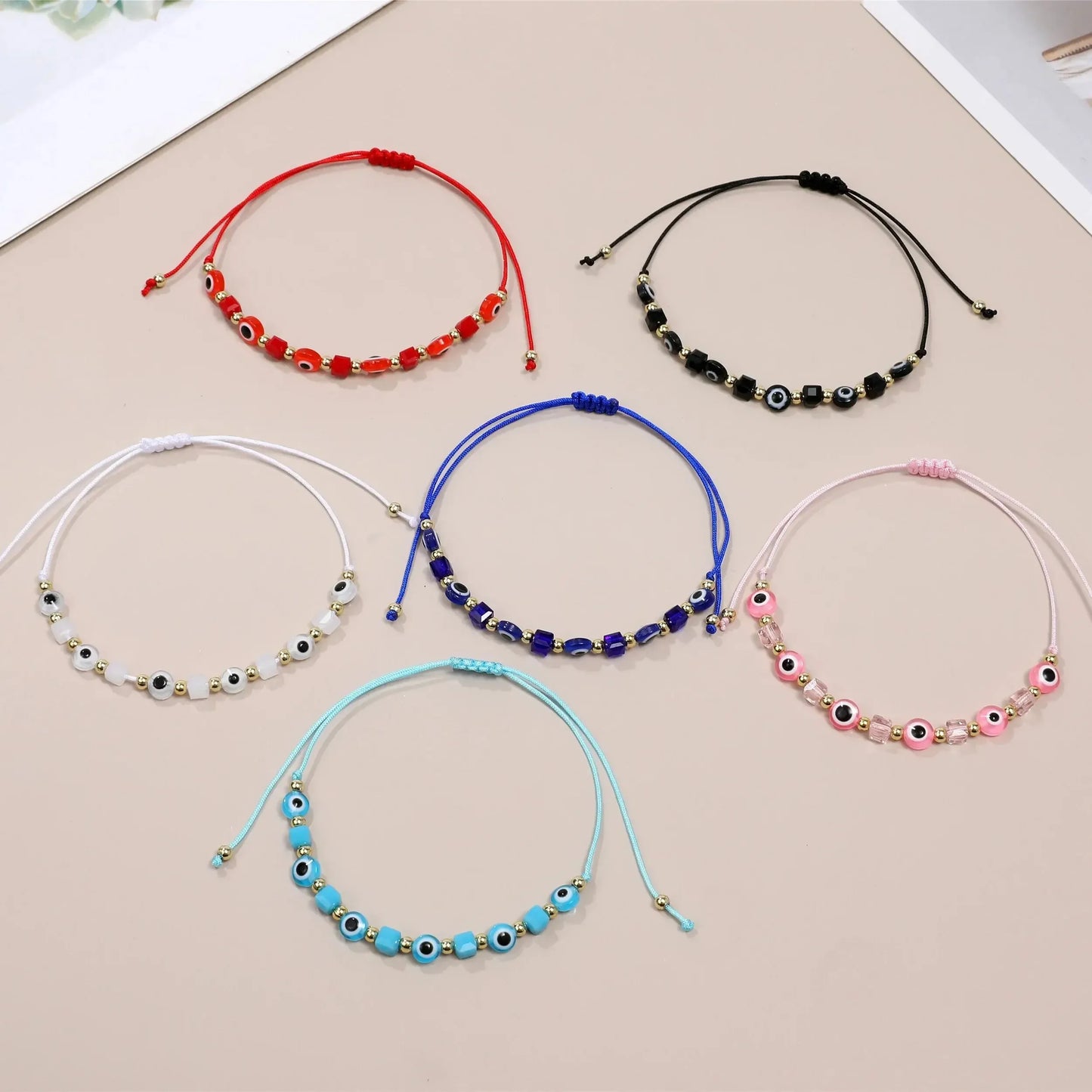 Crystal Bracelet Handmade Prayer Jewelry Adjustable