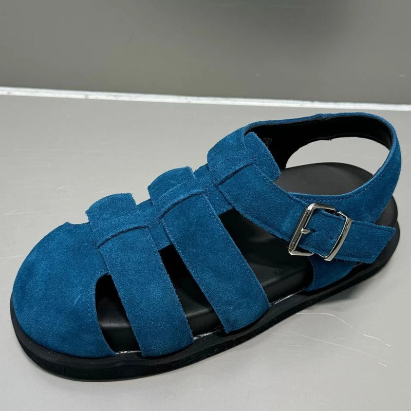Sandals Womens Flat Genuine Leather