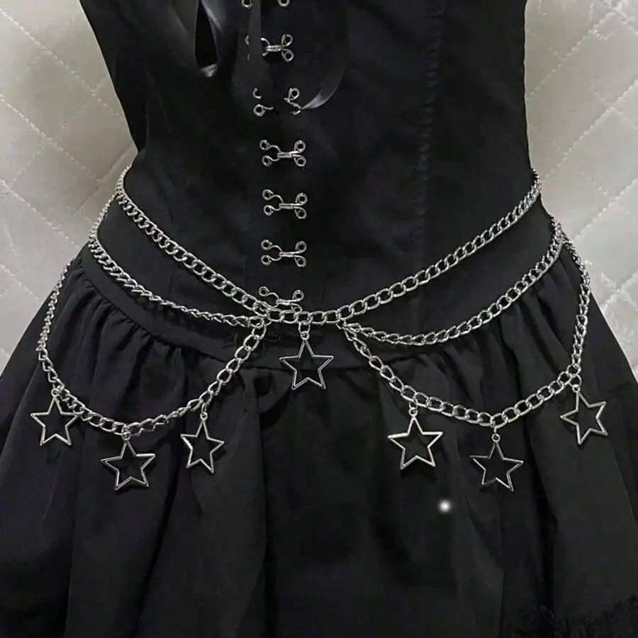 Waist Chain Five Pointed Star Waist Chain JK Accessory