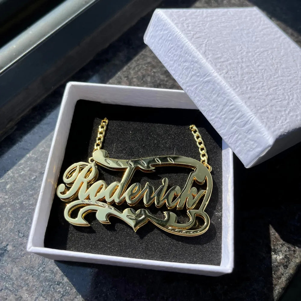 Pendant Letter Necklace Stainless Steel
