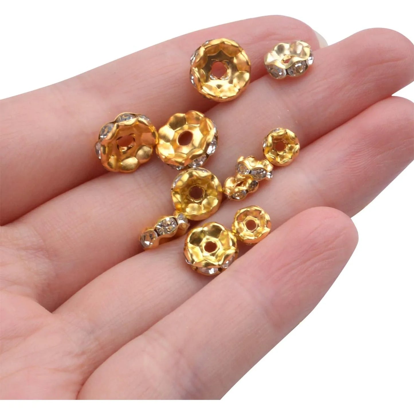 Crystal Spacer Beads Rondelle Set For Jewelry Making