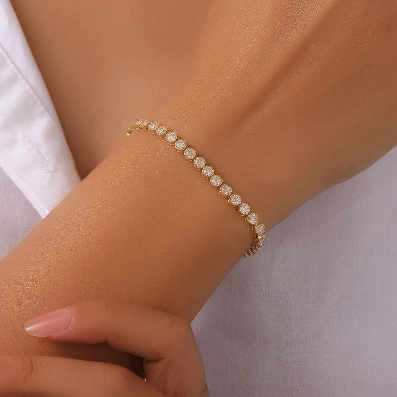 Moissanite Tennis Bracelet In S925 Sterling Silver