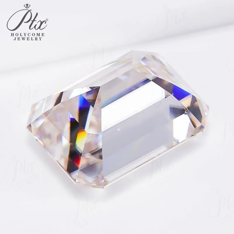 Emerald Brilliant Cut Moissanite Beads Loose Gems for Jewelry Crafting