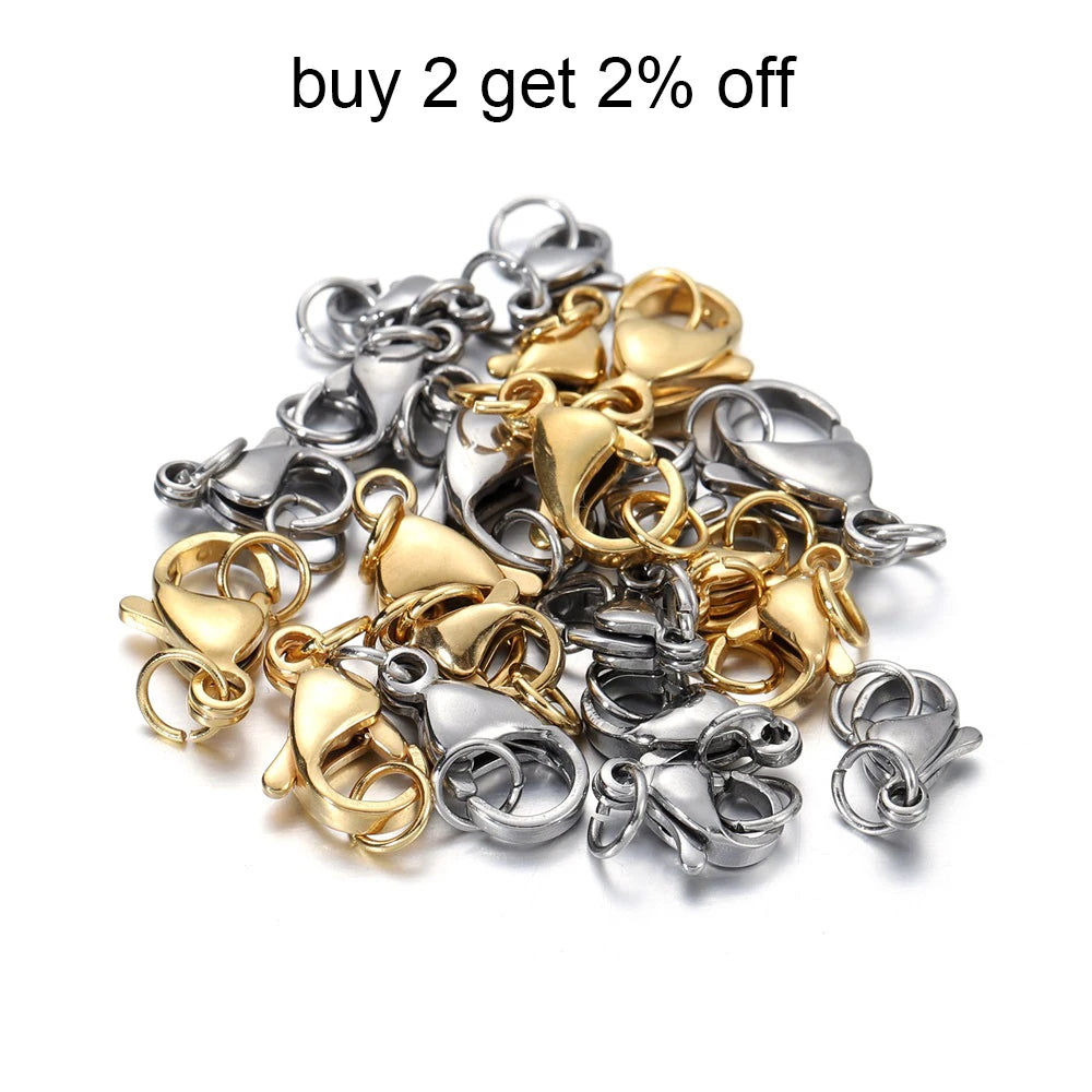 YouYoung Stainless Steel Lobster Claw Clasps And Jump Rings Set