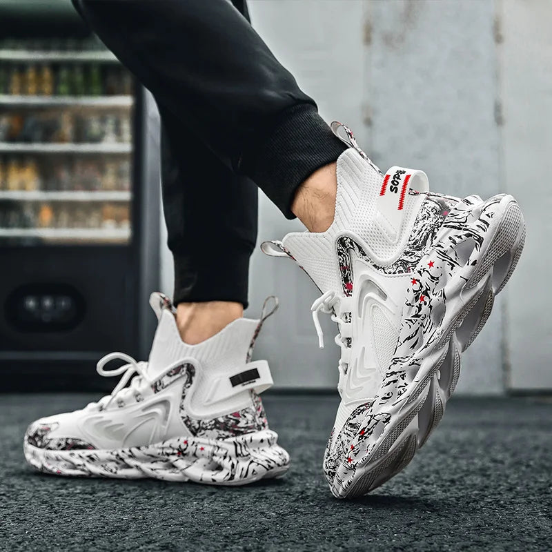 Lexsan Men's Breathable Casual Sneakers Trainers Running Shoes