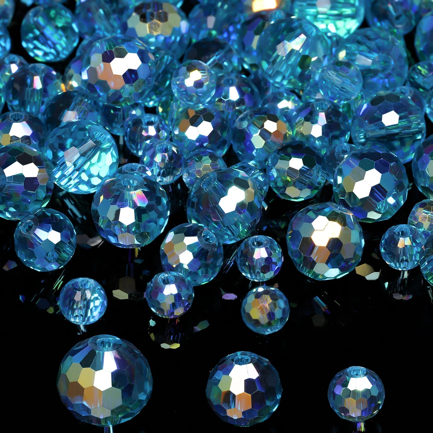 Austrian Crystal Glass Beads Faceted Round Beads For Jewelry Making