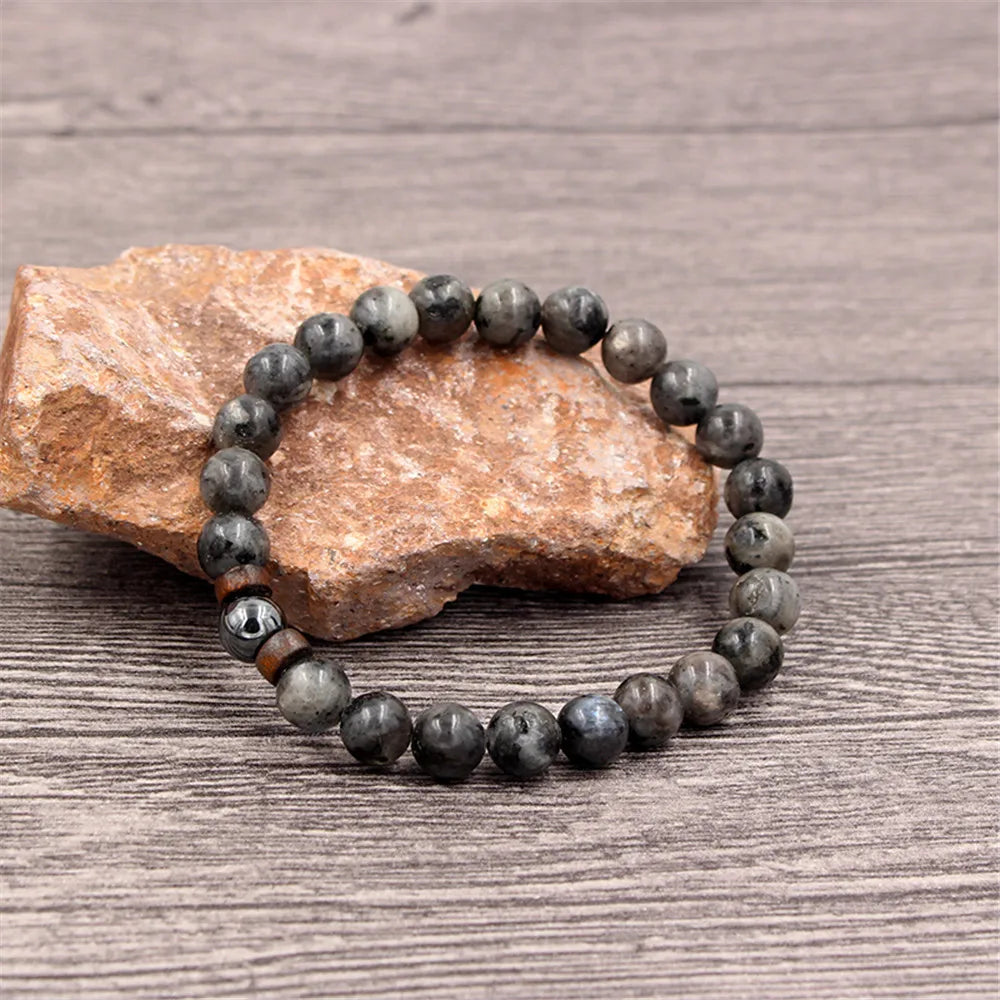 Volcanic Stone Bracelet For Men Women Tibetan Buddha