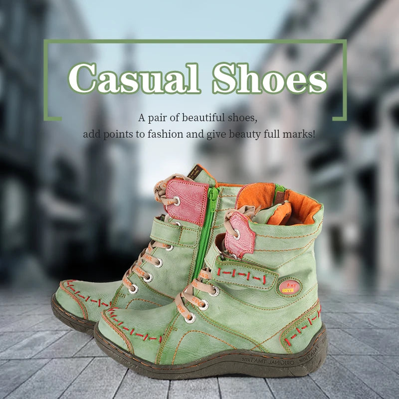 Women Leather Boots Plush Lining