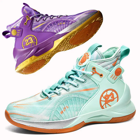 LOUIS KADHRCN Basketball Shoes for Men Breathable Non Slip Sneakers