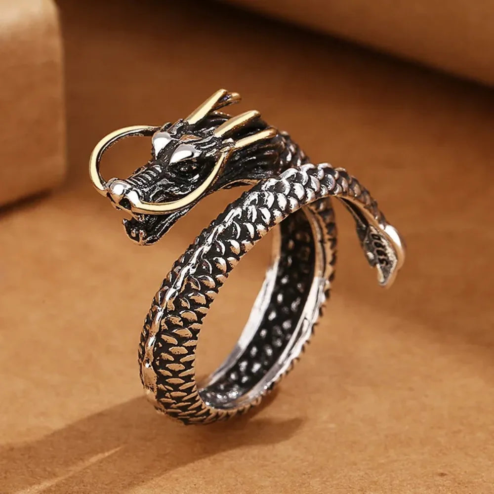 Dragon Ring Vintage Cocktail Ring Jewelry