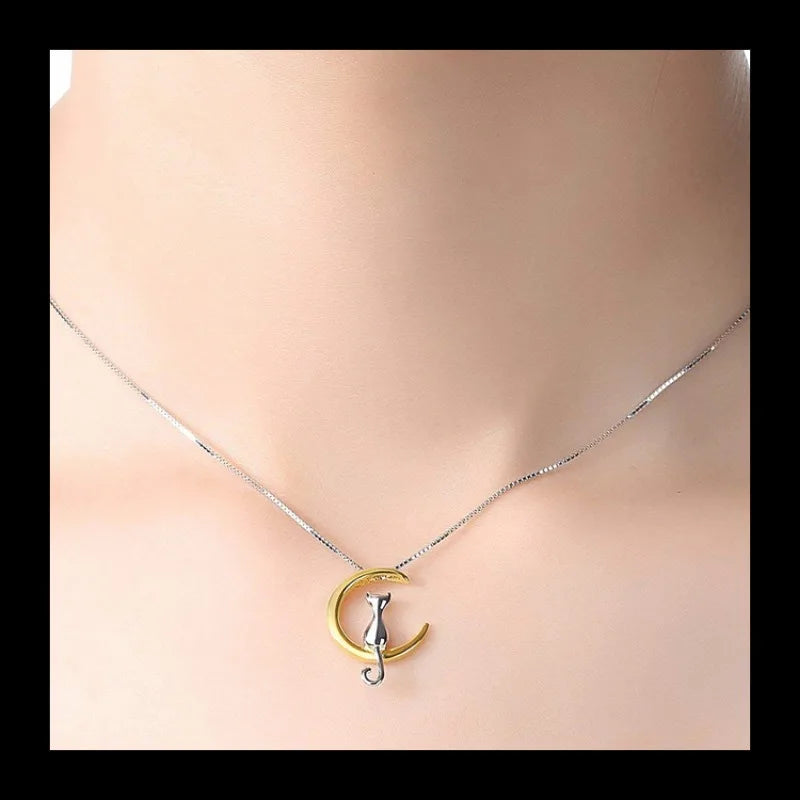 Necklace Moon Collarbone Chain Zircon