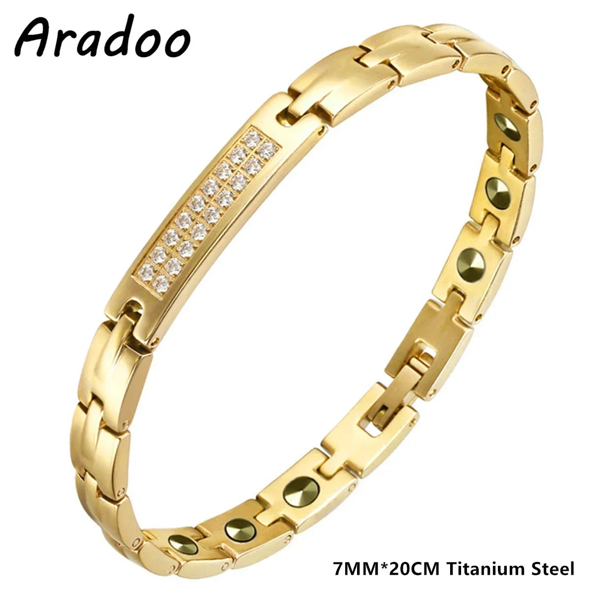 Dragon Scale Titanium Steel Bracelet Zirconia