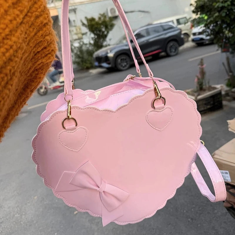 Handbag Bowknot Decor Shoulder