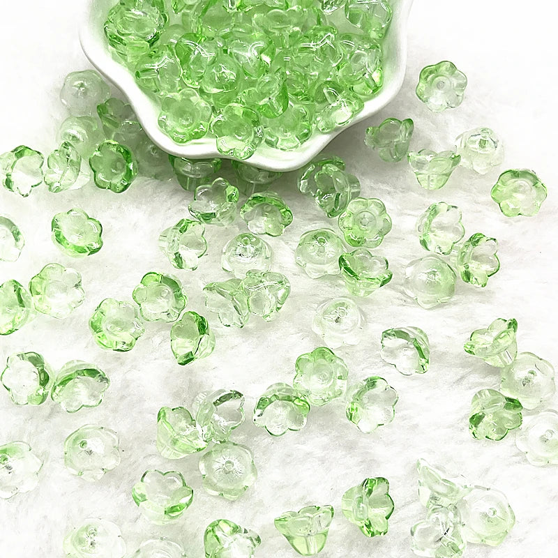 HWYCRRGT Glass Lampwork Beads Caps For Jewelry Making DIY Bracelets Hairpins