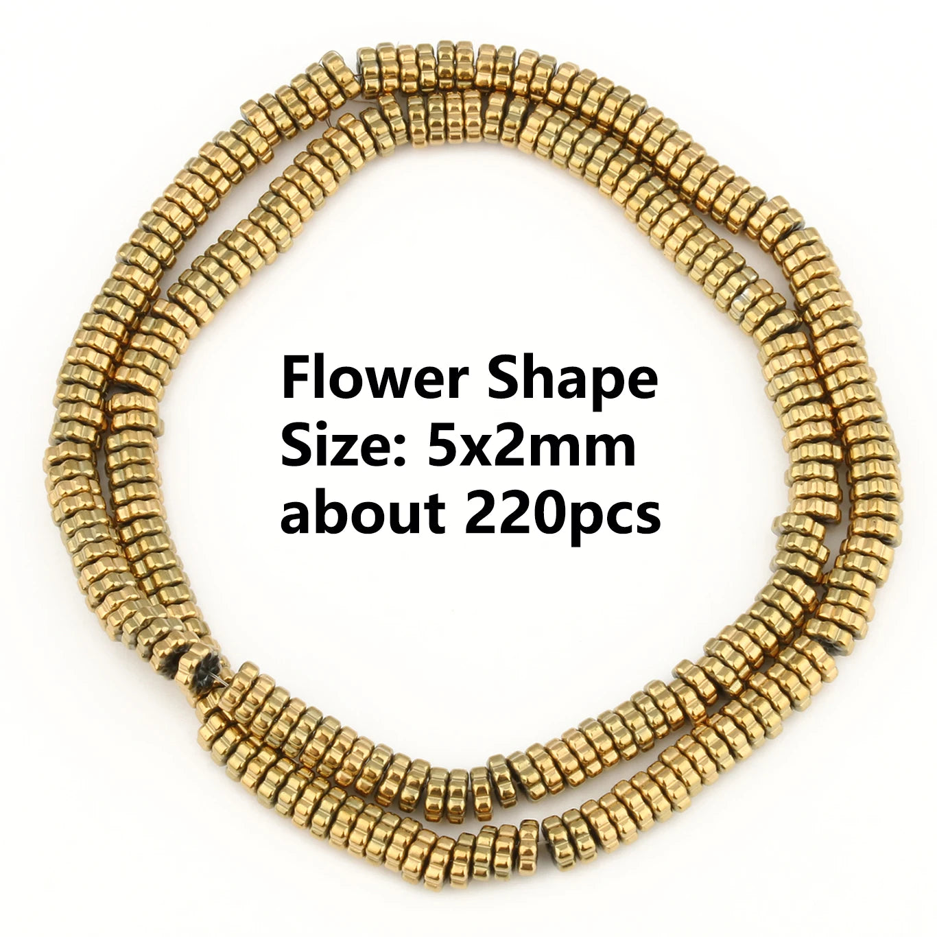 GMB724 Real Gold Plated Hematite Beads Irregular Heart Cube Rondelle