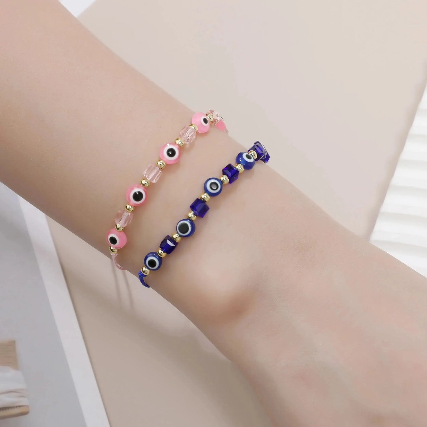 Crystal Bracelet Handmade Prayer Jewelry Adjustable