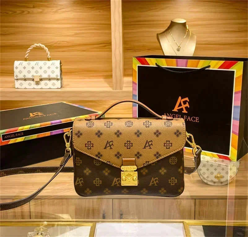 Monogram Floral PVC Shoulder Bag Crossbody Tote Luxury