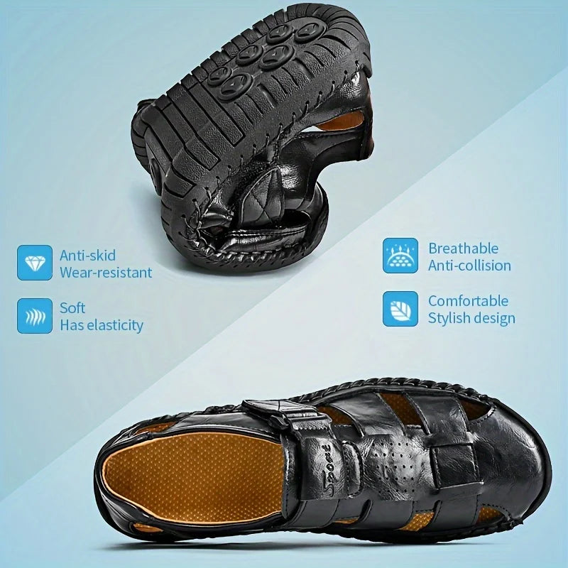 Mens Sport Sandals Closed Toe