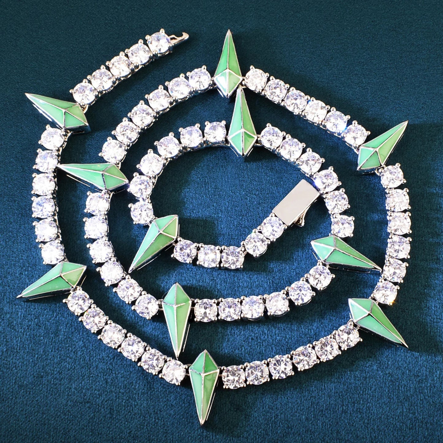 Tennis Chain Rivet  Cubic Zirconia