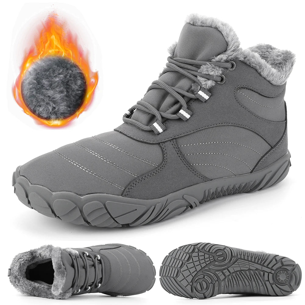 Warm Hiking Shoes Non Slip Fur Lined For Men Women